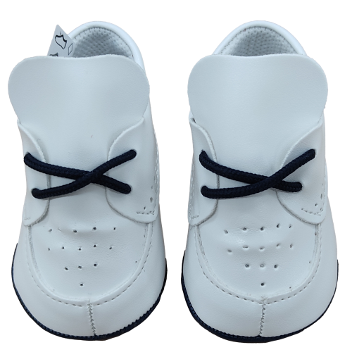 Scarpe bimbo bianche blu
