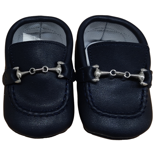 Scarpe bimbo con fibia blu