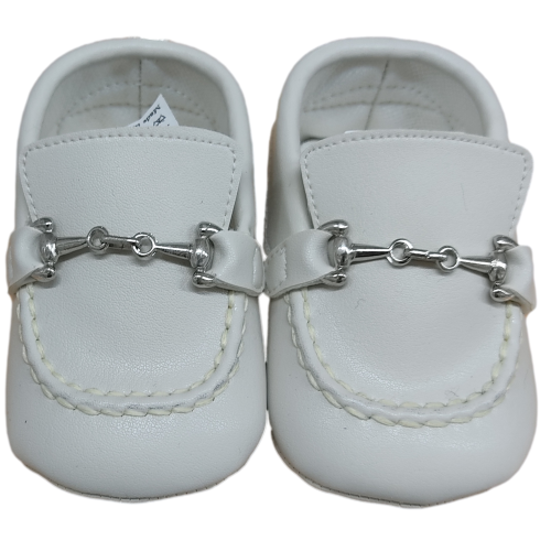 Scarpe bimbo con fibia panna