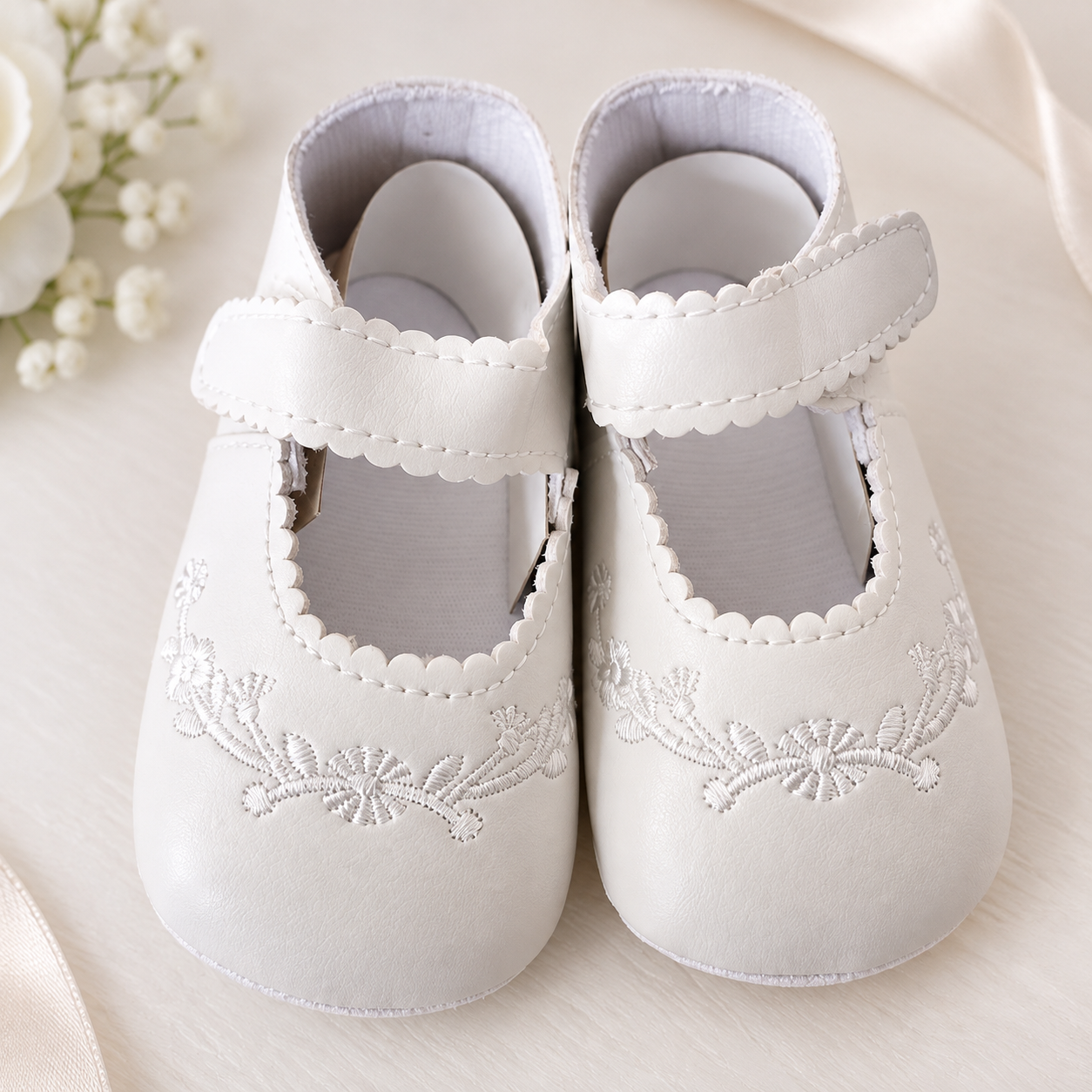 Scarpe bimba con ricamo Scarpe bimba con ricamo