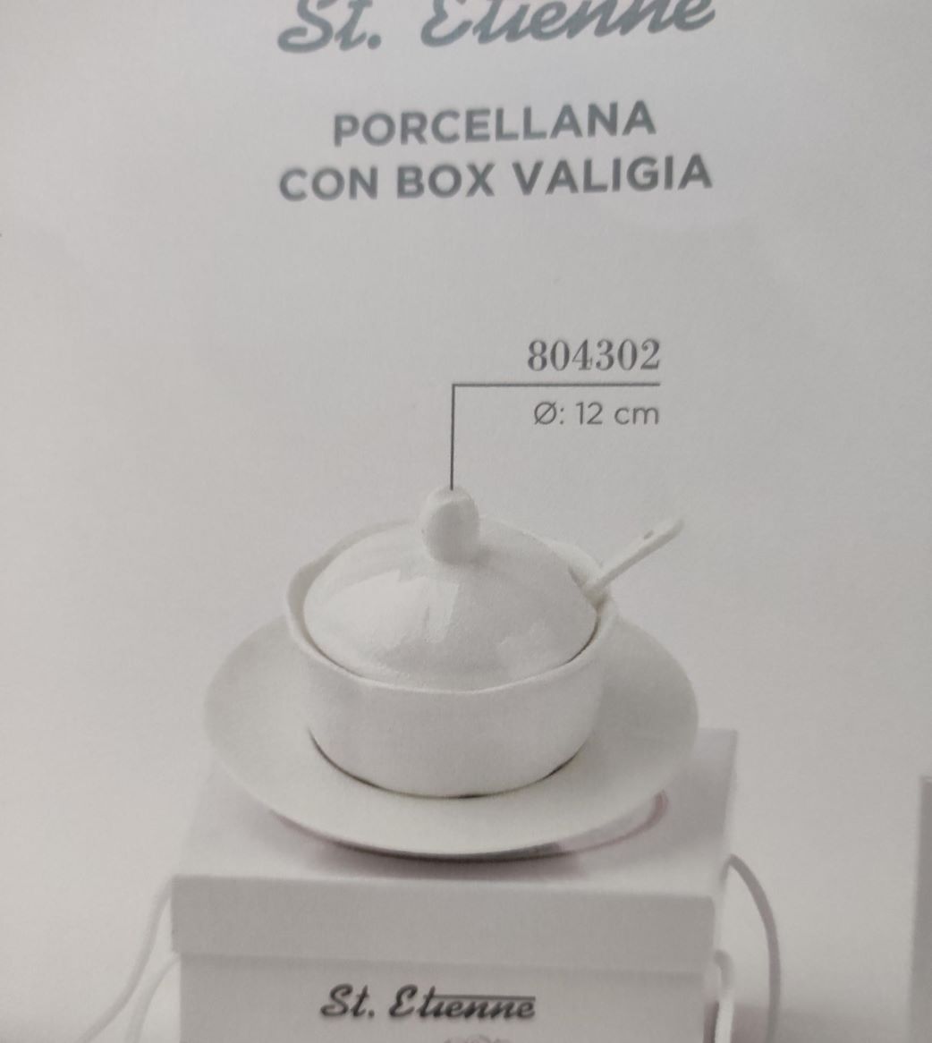 Bomboniera formaggiera bianca st.etienne