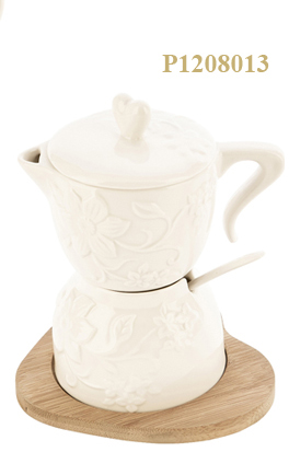Bomboniera zuccheriera e lattiera a forma di moka Bomboniera zuccheriera e lattiera a forma di moka