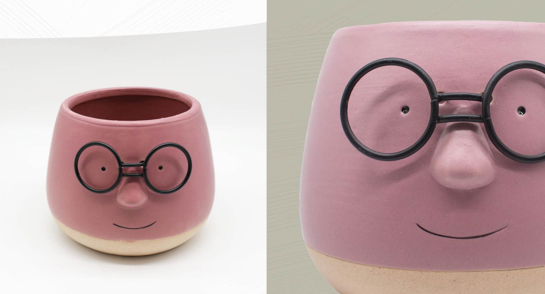 Bomboniera vaso portapianta occhiali