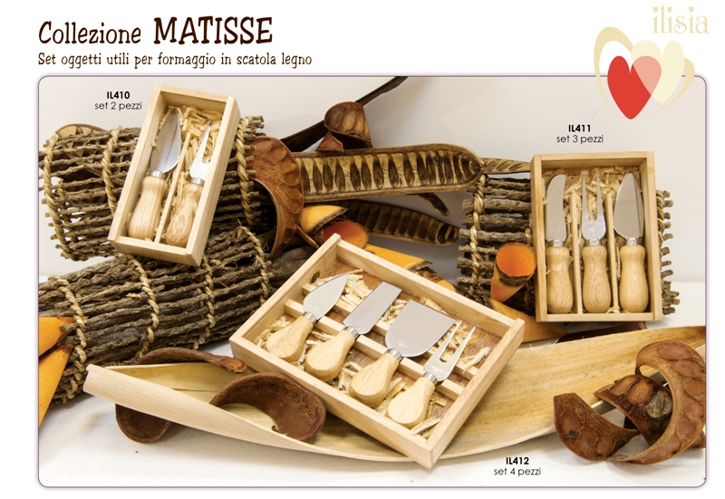 Bomboniera set coltelli formaggio