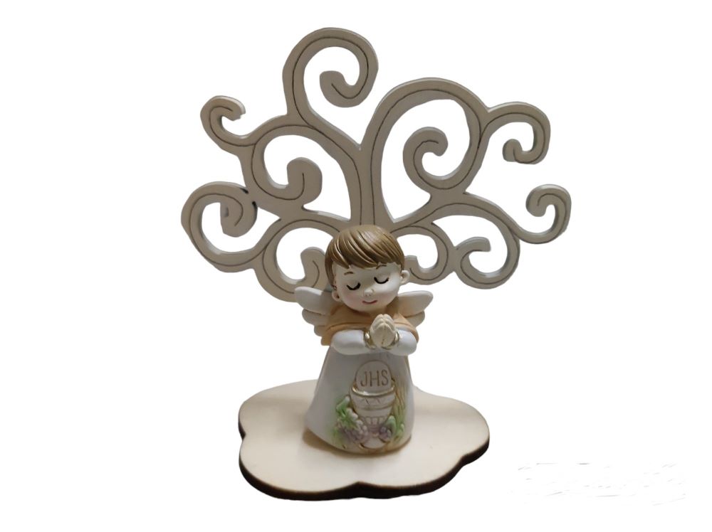 Bomboniera albero con angelo comunione