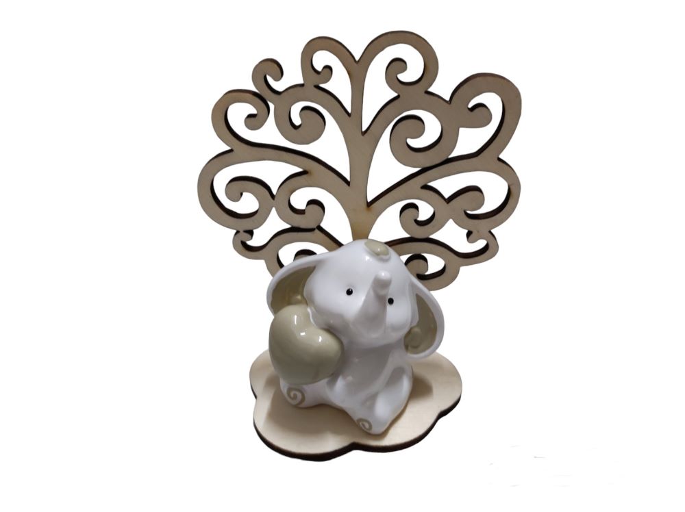 Bomboniera albero con elefantino