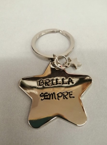 Bomboniera portachiavi stella brilla sempre
