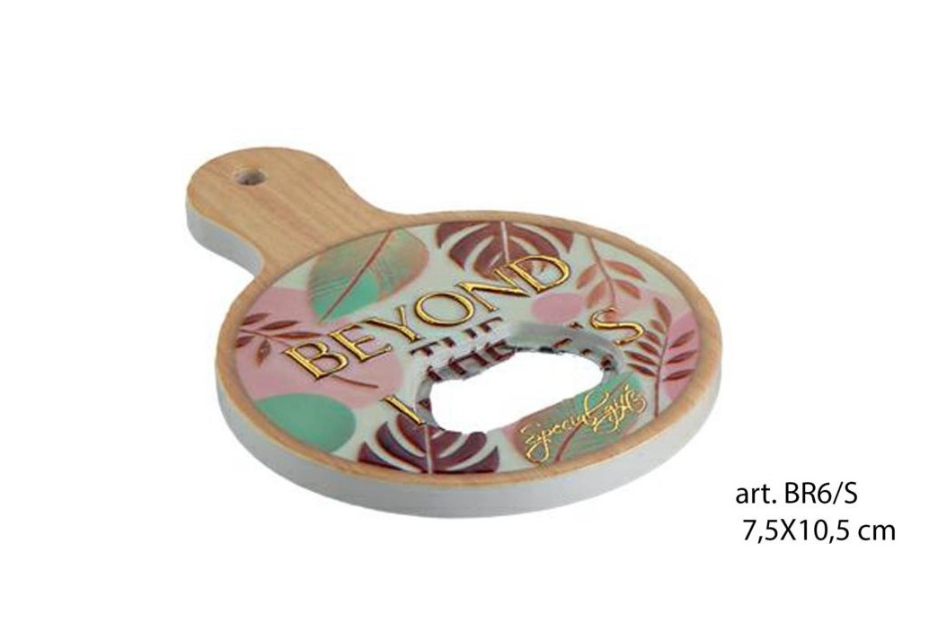 Bomboniera apribottiglie legno