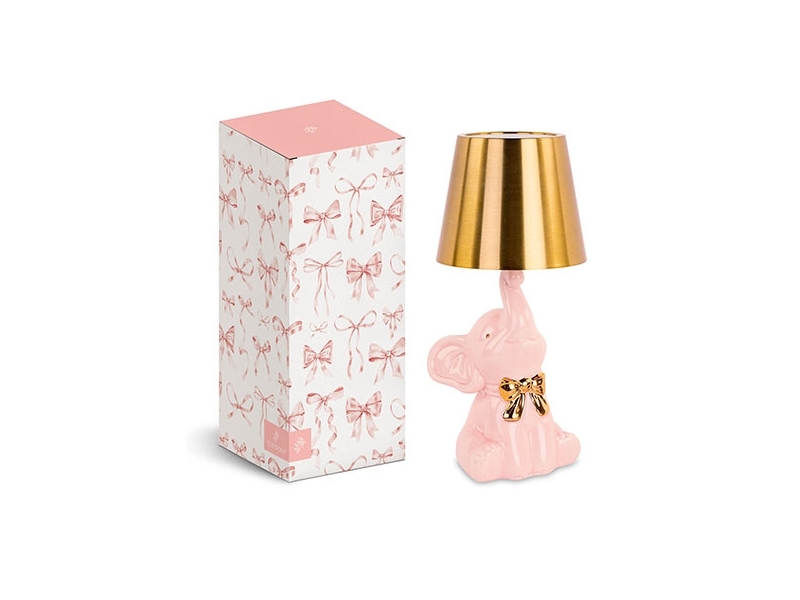 Bomboniera lampada elefante rosa celeste Bomboniera lampada elefante rosa celeste