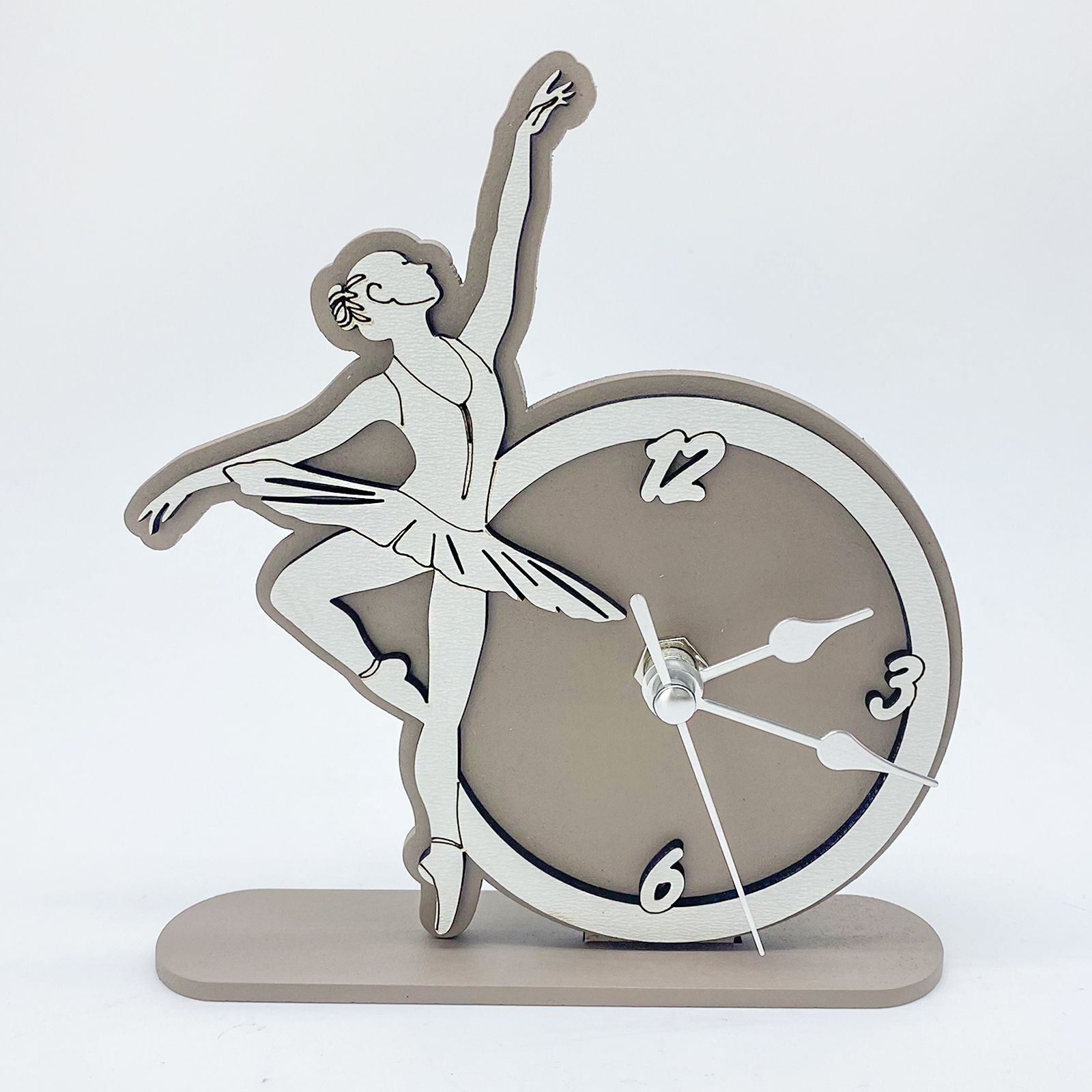 Bomboniera orologio in legno ballerina calciatore