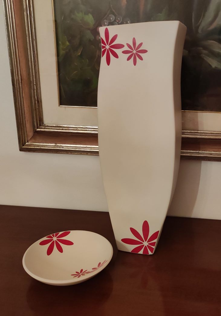 Vaso porta fiori fiore rosso mila schon Vaso porta fiori fiore rosso mila schon