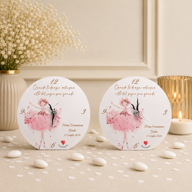 Cuore Matto bomboniera orologio Piccolo Principe o ballerina personalizzabile Cuore Matto bomboniera orologio Piccolo Principe o ballerina personalizzabile