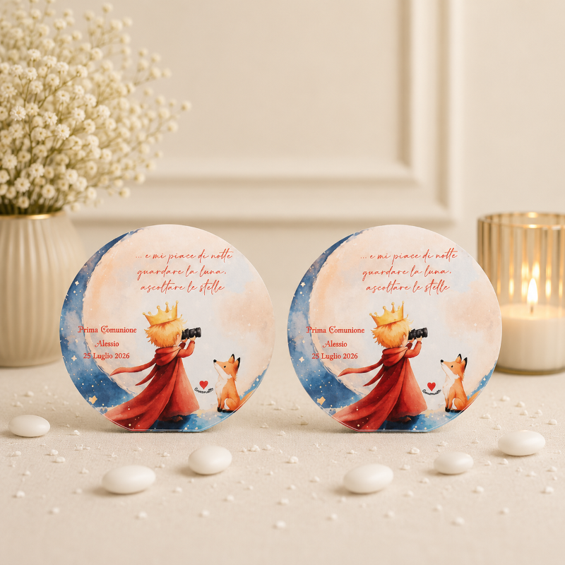 Cuore Matto bomboniera quadretto con Piccolo Principe o ballerina personalizzabile Cuore Matto bomboniera quadretto con Piccolo Principe o ballerina personalizzabile