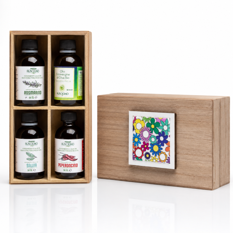 Bomboniera scatola degustazione olio