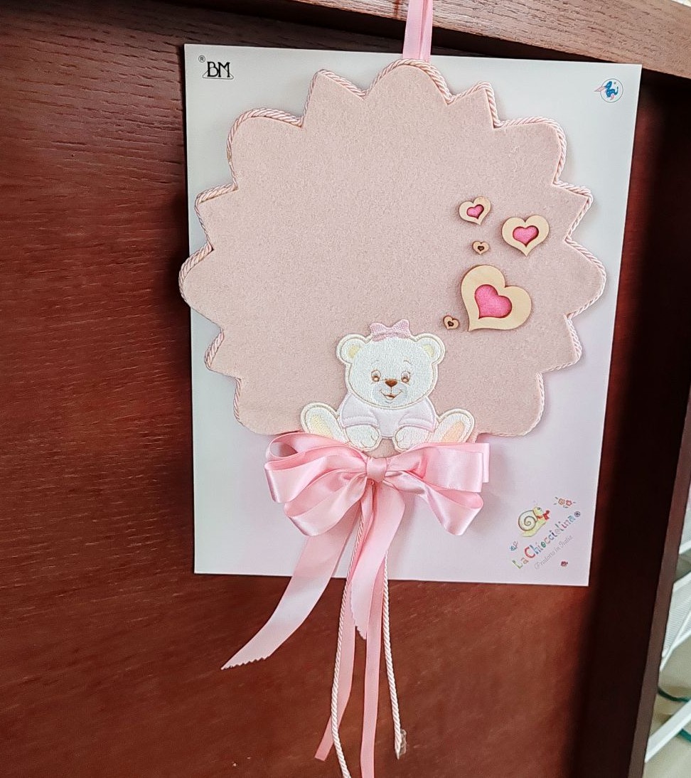 Fiocco nascita rosa per bimba