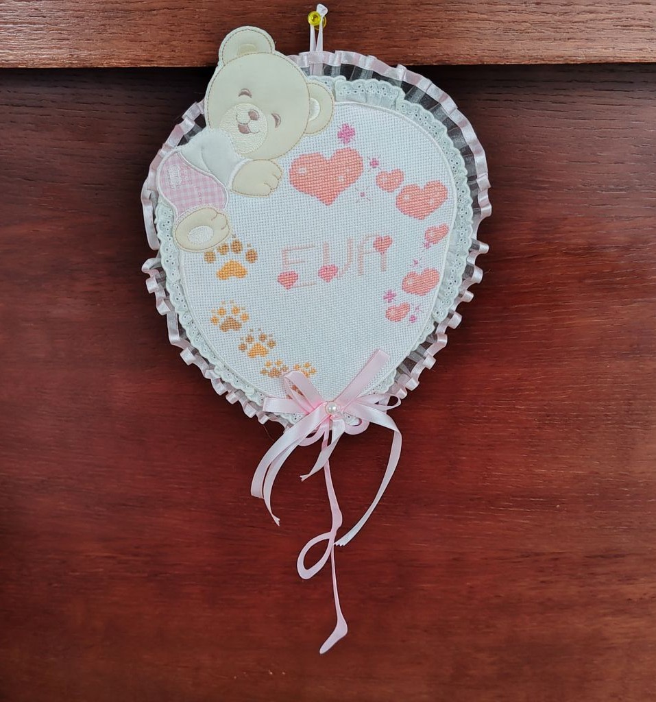 Fiocco nascita palloncino rosa