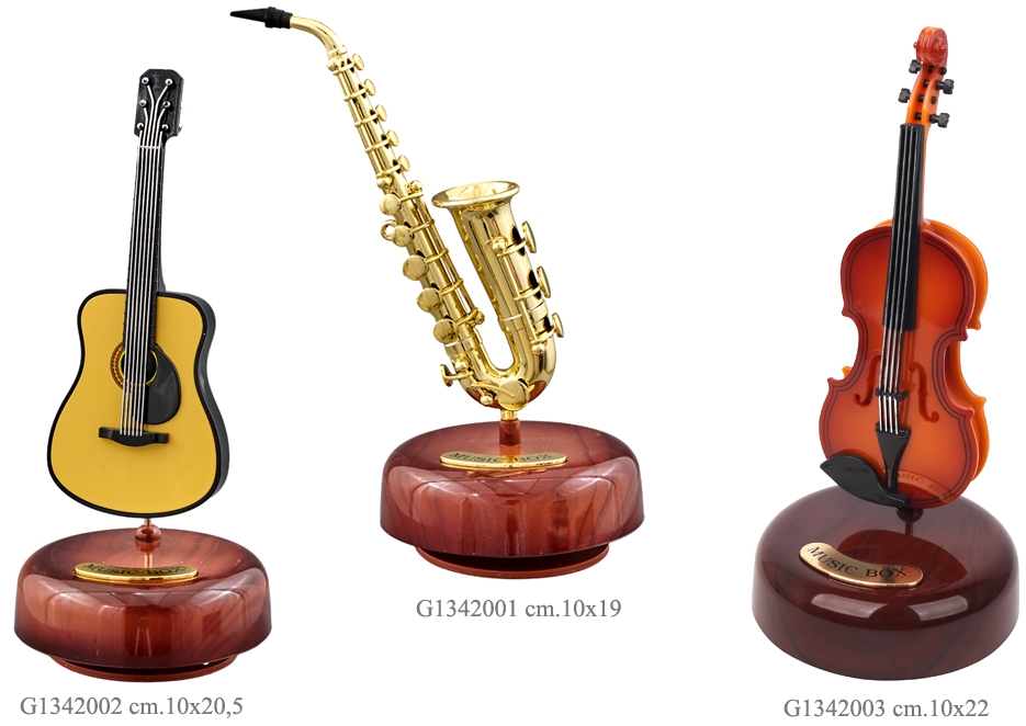 Bomboniera carillon violino chitarra sassofono