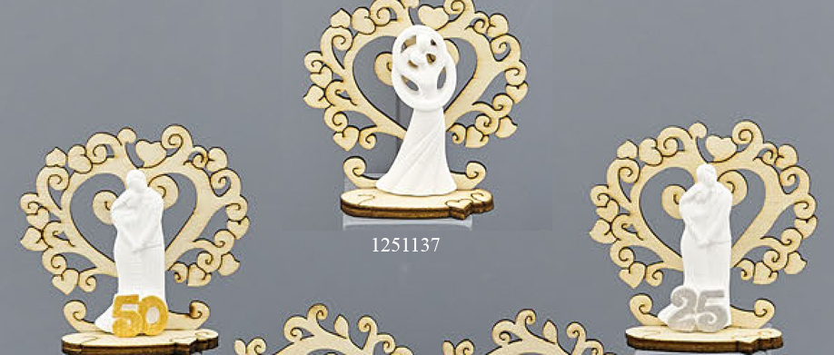 Bomboniera segnaposto albero cuore matrimonio anniversario
