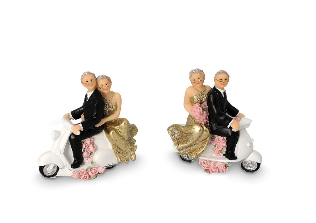 Bomboniera sposi anniversario con vespa