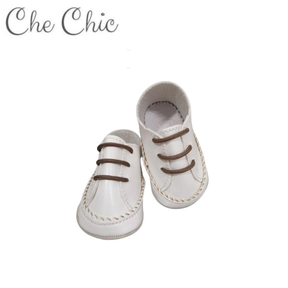 Scarpe bimbo panna tortora