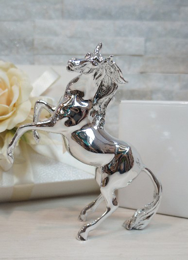 Cavallo in argento 19 cm