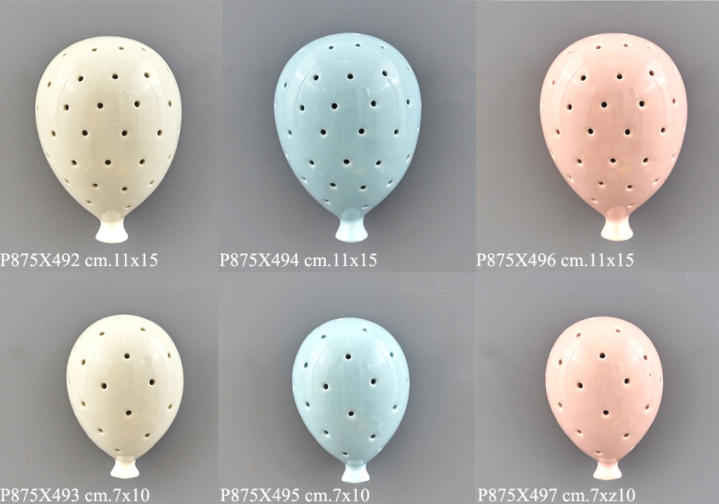 Bomboniera palloncino grande con led da parete