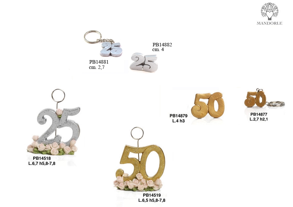 Bomboniera segnaposto clip anniversario