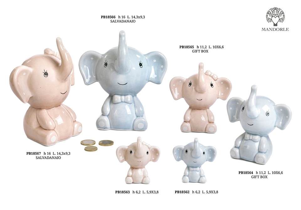 Bomboniera salvadanaio elefante