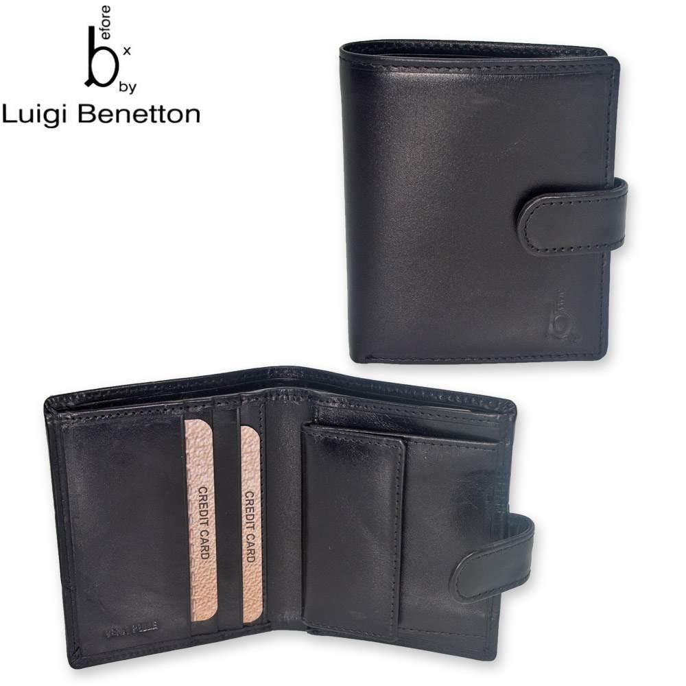 portafogli in pelle benetton