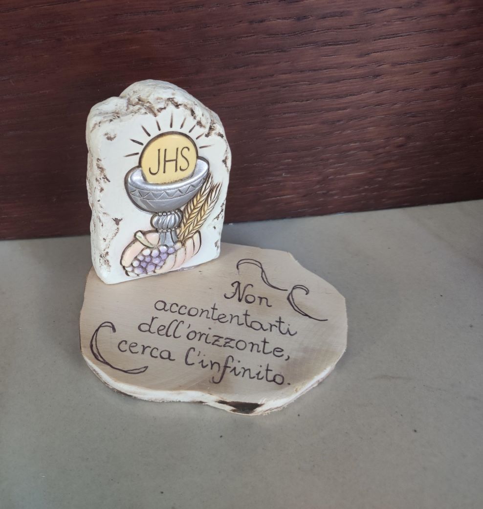 Bomboniera pietra comunione personalizzabile