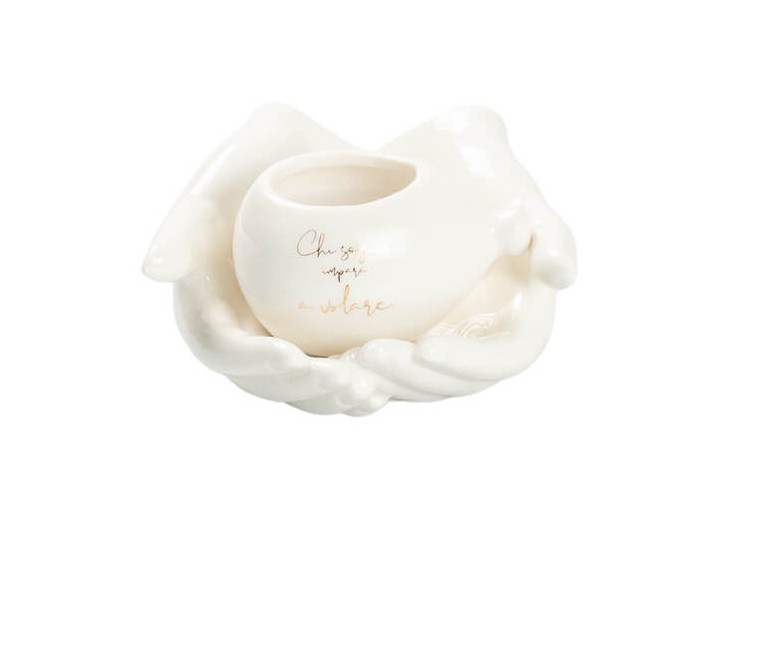 Bomboniera mani con palloncino e candela harmony