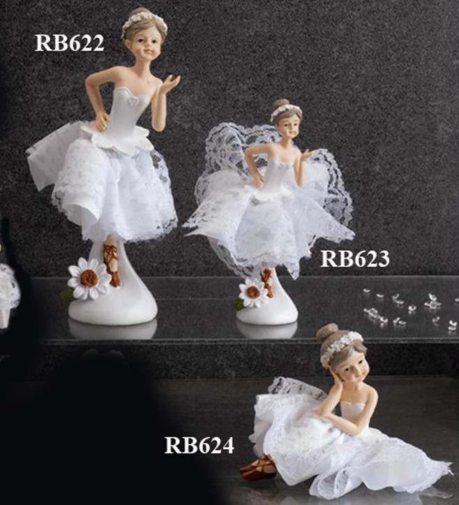 Bomboniera ballerina seduta con merletto