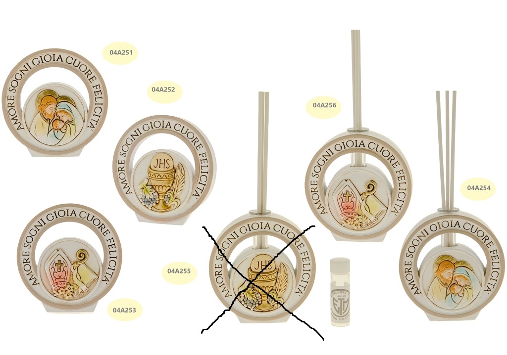 Bomboniera icona profumatore sacra famiglia comunione cresim