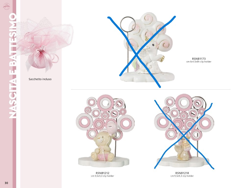 Bomboniera clip albero con orsetto