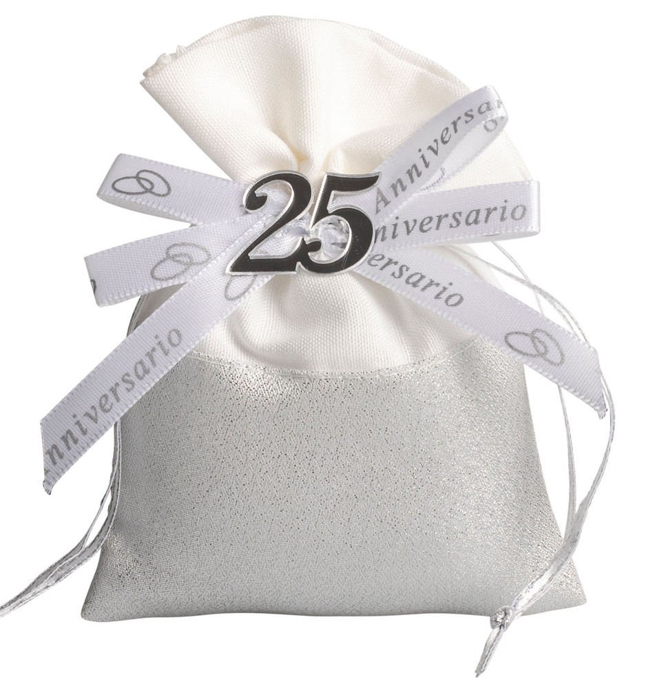 Bomboniera sacchetto portaconfetti segnaposto anniversario