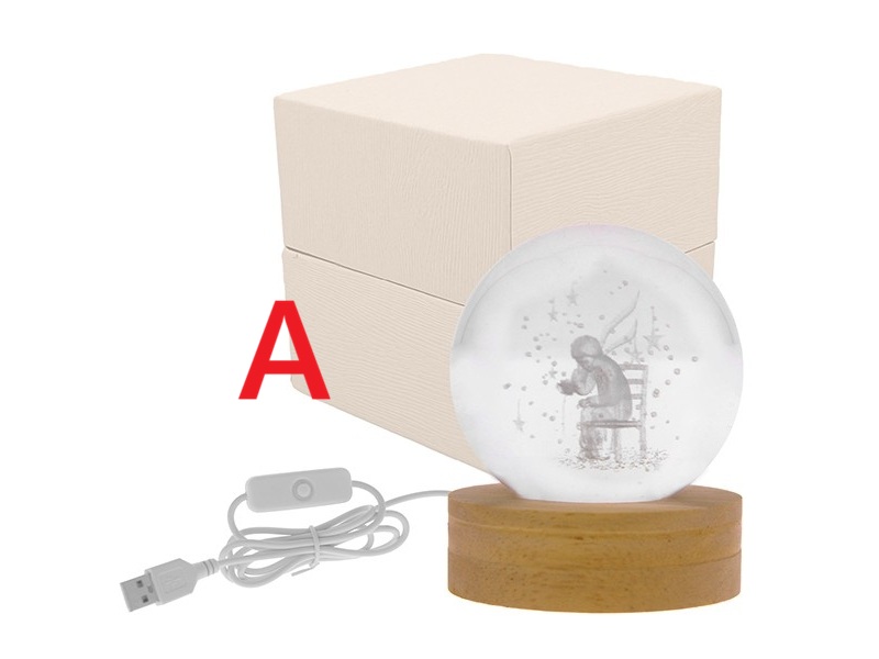 Bomboniera globo lampada led usb