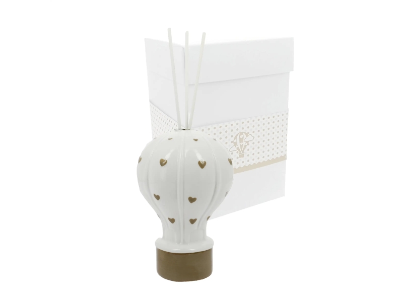 Bomboniera profumatore mongolfiera beige