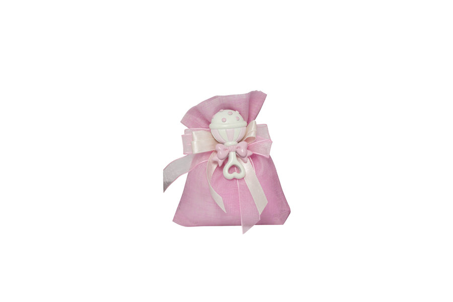 Bomboniera magnete rosa celeste
