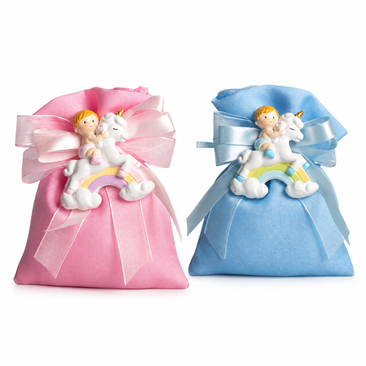 Bomboniera magnete bimbo bimba con unicorno