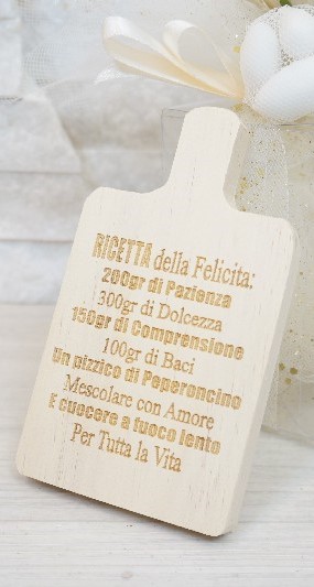 Bomboniera tagliere della felicita