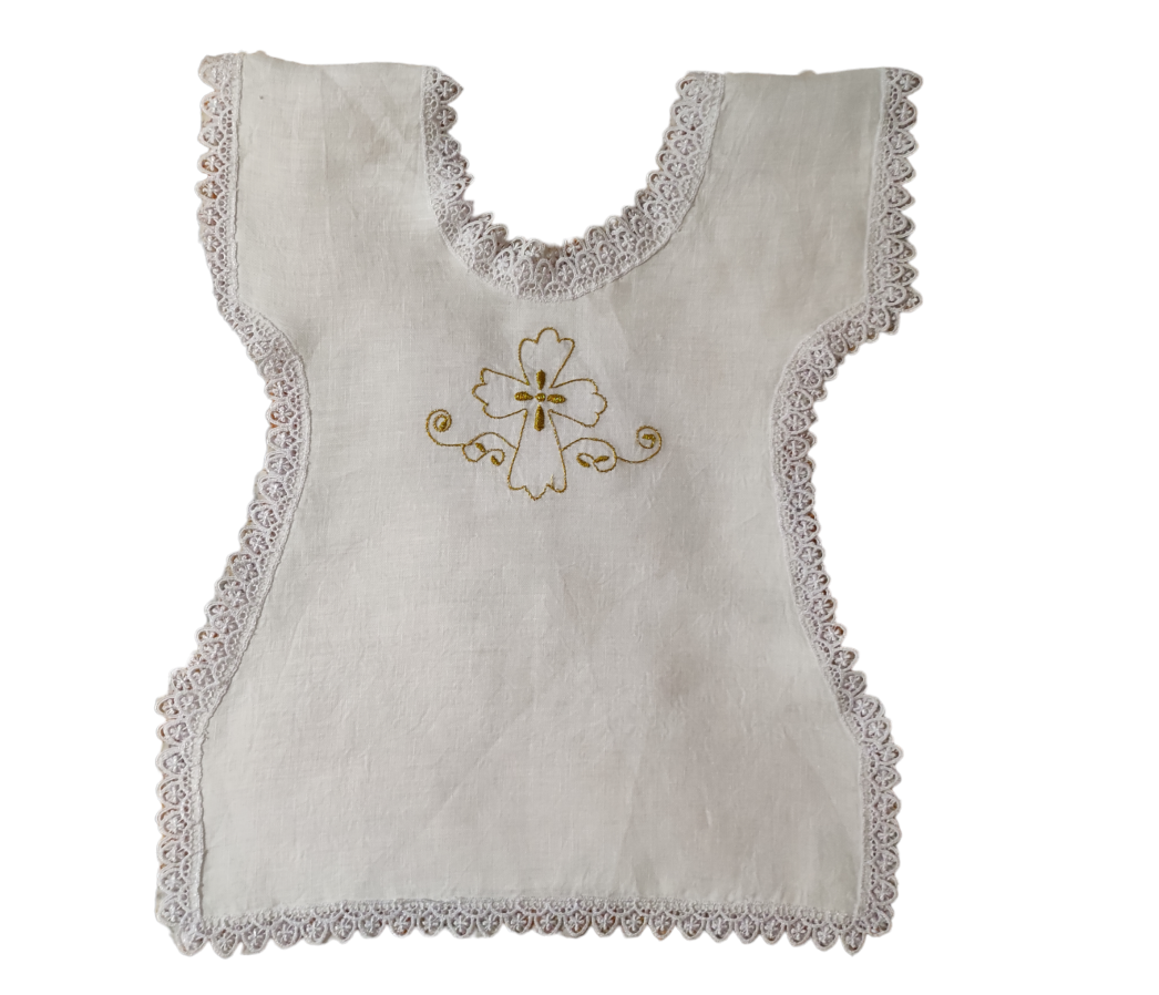 Veste battesimo croce ricamata Veste battesimo croce ricamata