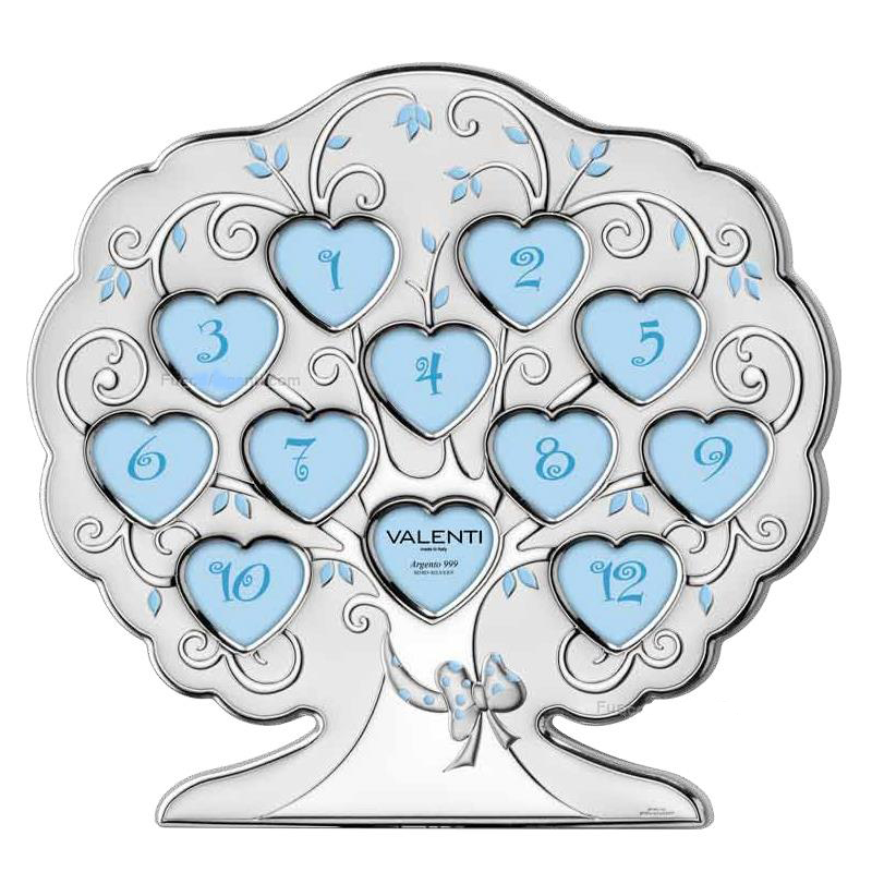 Albero portafoto bimbo bimba 12 mesi