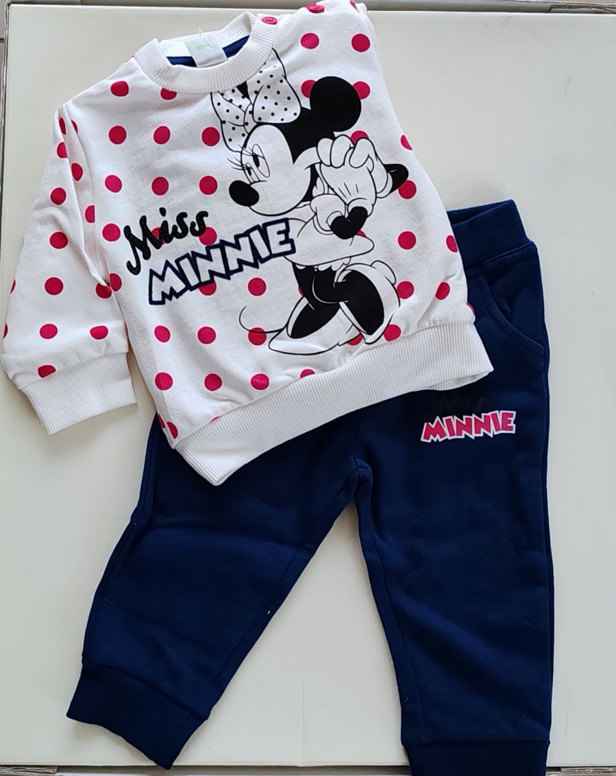 Tuta minnie bianca e blu
